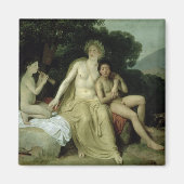 ヒアシンスとシパリスを持つアポロ マグネット (正面)