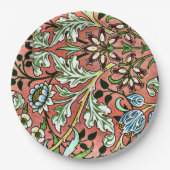 ヒアシンス – ウィリアム・モリスヴィンテージデザイン ペーパープレート (正面)