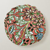 ヒアシンス – ウィリアム・モリスヴィンテージデザイン ラウンドクッション (裏面)