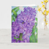 ヒアシンス カード (黄色い花)