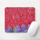 ヒアシンス、チューリップ、水仙の模様。 マウスパッド (マウス)