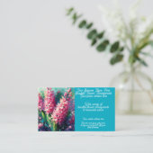 ヒアシントフローリスト華道フローラ 名刺 (スタンド正面)