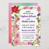 ヒアシントラブコンスタンシーリニューアルロベリ結婚ネス 招待状 (正面/裏面)