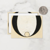 ヒアテネヒルマaf Klint著1920年 ノートカード (正面/裏面インサイチュ)