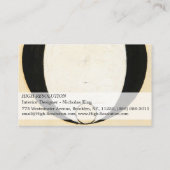 ヒアテネヒルマaf Klint著1920年 名刺 (裏面)