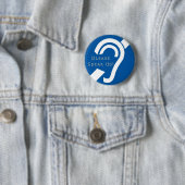 ヒアリングの懸命は、はっきり言います! ボタン 缶バッジ (インサイチュ)