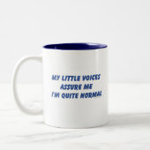 ヒアリングはユーモアを表明します マグカップ (左)