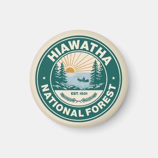 ヒアワサ国立林 マグネット (正面)