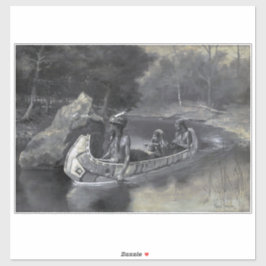 ヒアワタの歌：先住民インディアン戦士&恋人 シール