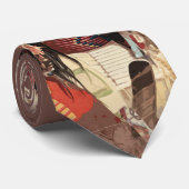 ヒアワタ先住民アメリカインディアンポートレート ネクタイ (ロール)