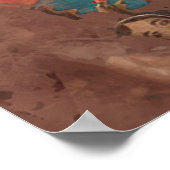 ヒアワタ先住民アメリカインディアンポートレート ポスター (角)