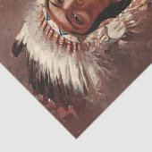 ヒアワタ先住民アメリカインディアンポートレート 薄葉紙 (詳細)