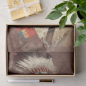 ヒアワタ先住民アメリカインディアンポートレート 薄葉紙 (ギフト)