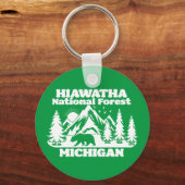 ヒアワタ国立森林ミシガン キーホルダー (裏面)