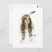 ヒアワタ・ミンネハハのハリソン・フィッシャー歌 ポストカード (正面/裏面)