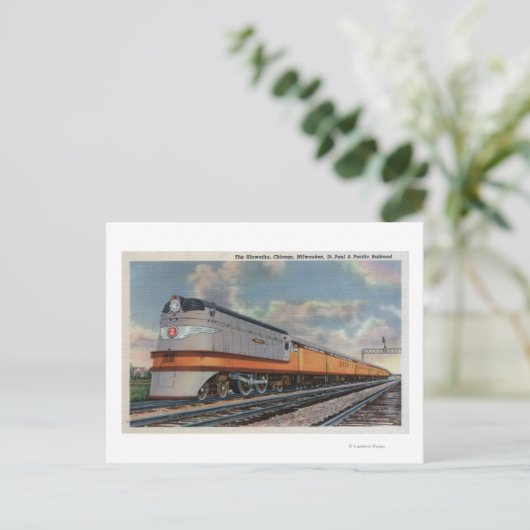 ヒアワタ#2鉄道 ポストカード (スタンド正面)