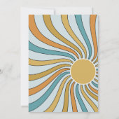 ヒア・カムズ・ザ・サンシャイン・ベイビー・シャワーのご招待 招待状 (裏面)