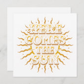 ヒア・カムズ・ザ・サン フラットカード (5.25x5.25) (正面/裏面)