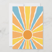 ヒア・カムズ・ザ・サン ベイビーシャワーのご招待 招待状 (裏面)