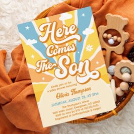 ヒア・カムズ・ザ・サン ベイビーシャワーのご招待 招待状