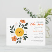 ヒア・カムズ・ザ・サン ベイビーシャワー 招待状 (スタンド正面)