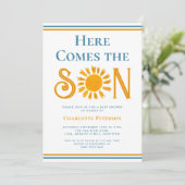 ヒア・カムズ・ザ・サン ベイビーシャワー 招待状 (スタンド正面)