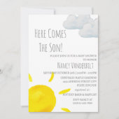 ヒア・カムズ・ザ・サン ベビーシャワー 招待状 (正面)
