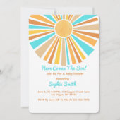 『ヒア・カムズ・ザ・サン』レトロボヘミアンレインボー 招待状 (正面)