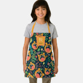 『ヒア・ミー・ロール・タイガー・ジャングパーソナライズされたル』 エプロン (インサイチュ)