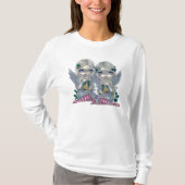 ヒイラギおよびキヅタのワイシャツのクリスマスの妖精の天使 Tシャツ (正面)