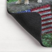 ヒイラギおよび子犬のmousepad マウスパッド (コーナー)