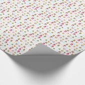 ヒイラギすてきなEmojis -白 ラッピングペーパー (角)