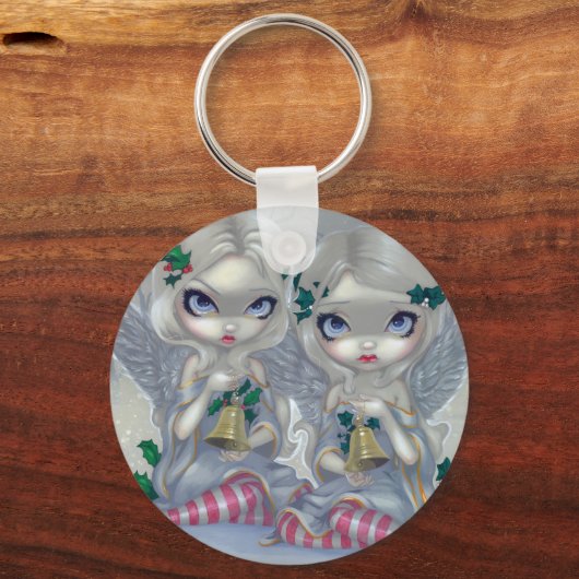 「ヒイラギとツタ」キーチェーン キーホルダー (正面)