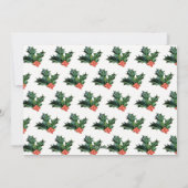 ヒイラギのすてきなクリスマスのヴィンテージバスクリスマス シーズンカード (裏面)