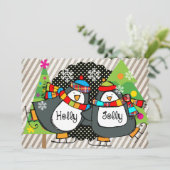 ヒイラギのすてきなスケートで滑るのペンギンの休日 シーズンカード (スタンド正面)