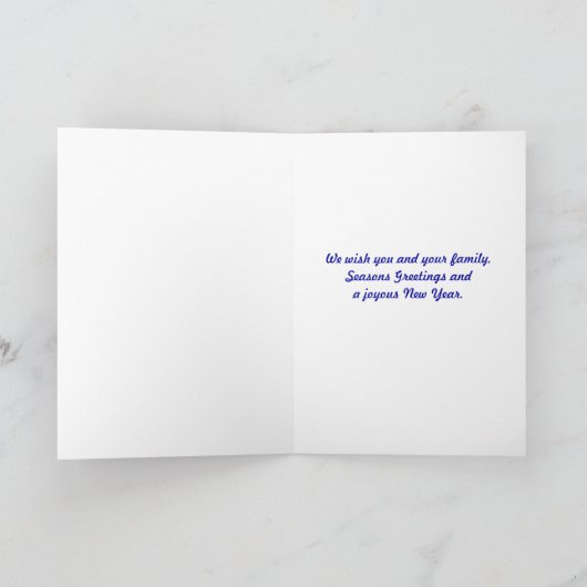 ヒイラギのすてきな雪だるまのカスタムな挨拶状 シーズンカード (内部)