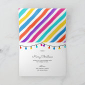 ヒイラギのすてきな|折られた休日の写真の挨拶状 シーズンカード (内部)