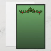 ヒイラギのクリスマス 便箋 (正面/裏面)