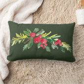 ヒイラギのスワッグの装飾用クッション ランバークッション (ブランケット)