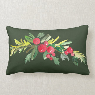 ヒイラギのスワッグの装飾用クッション ランバークッション