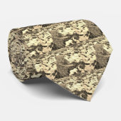 ヒイラギのテディー・ベア、セピア色の調子 ネクタイ (ロール)