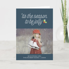 ヒイラギのフェスティバルのクリスマスの大枝 シーズンカード