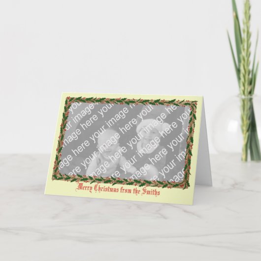 ヒイラギのボーダー写真カード シーズンカード (正面)