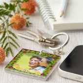 ヒイラギの写真の記念品 キーホルダー (正面右)