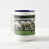 ヒイラギの半ダースベンチのマグ ツートーンマグカップ (正面左)