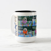 ヒイラギの半ダースルアウ（ハワイ式宴会）のマグ ツートーンマグカップ (正面左)