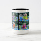 ヒイラギの半ダースルアウ（ハワイ式宴会）のマグ ツートーンマグカップ (中央)