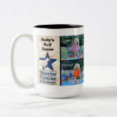 ヒイラギの半ダースルアウ（ハワイ式宴会）のマグ ツートーンマグカップ (左)