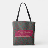ヒイラギの実のクリスマス トートバッグ (裏面)