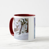 ヒイラギの果実のシカのマグ マグカップ (正面左)